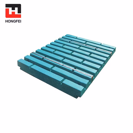 Verschleißfeste Teile des Backenbrechers aus Gusseisen mit hohem Mangangehalt, feste Schwingbackenplatte