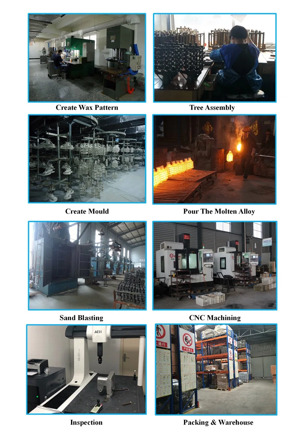 OEM ODM Service Stainless Steel Precision Investment Casting Manufacturer